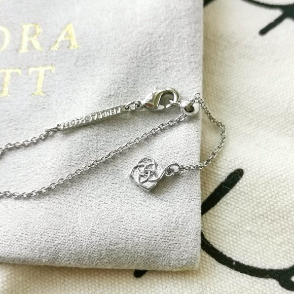 Kendra Scott Pendant Necklace - Elisa Cat Platinum Drusy silver - Picture 3 of 3